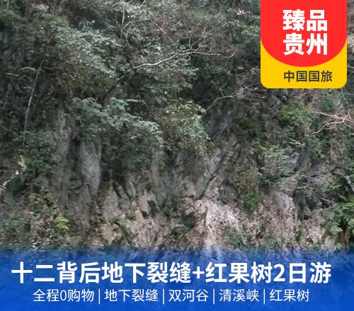 十二背后地下裂缝+红果树2日游(浏览双河公馆桥——黔北第一桥)